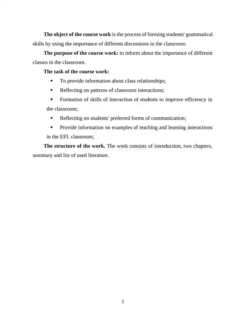 Importance of Interaction Patterns in Classroom Language Learning 3