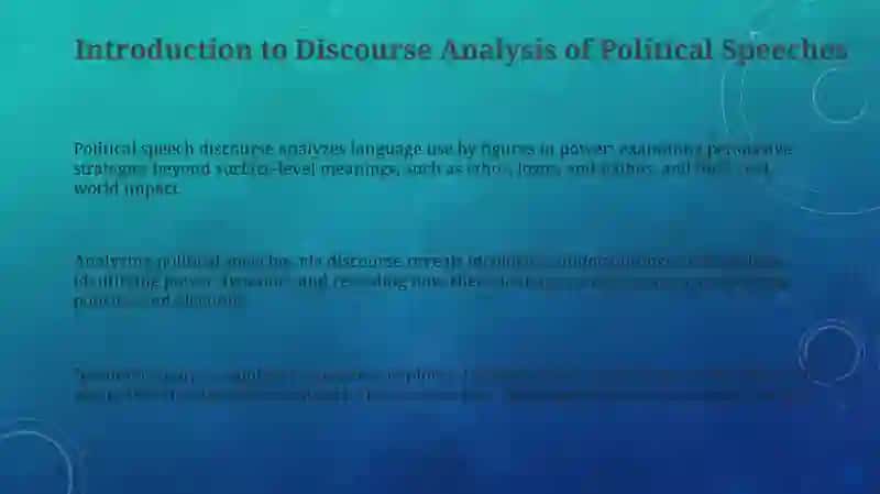 Introduction to Discourse Analysis of Political Speech 3