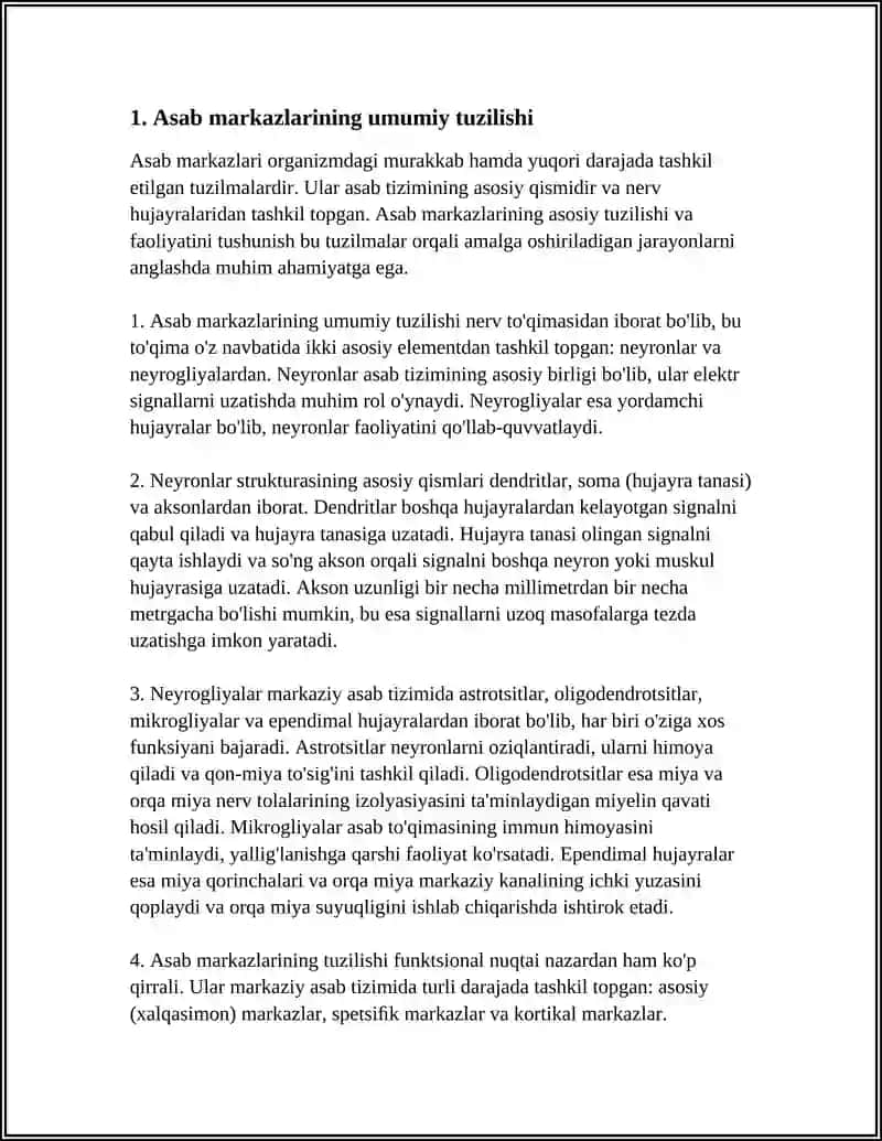 ASAB MARKAZLARINING XUSUSIYATI 3