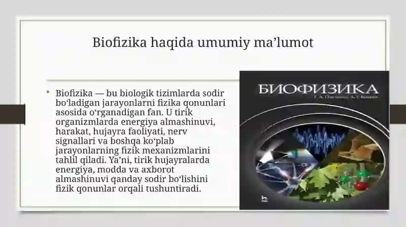 Biofizikadabioakustikaningrolinianiqlash 3