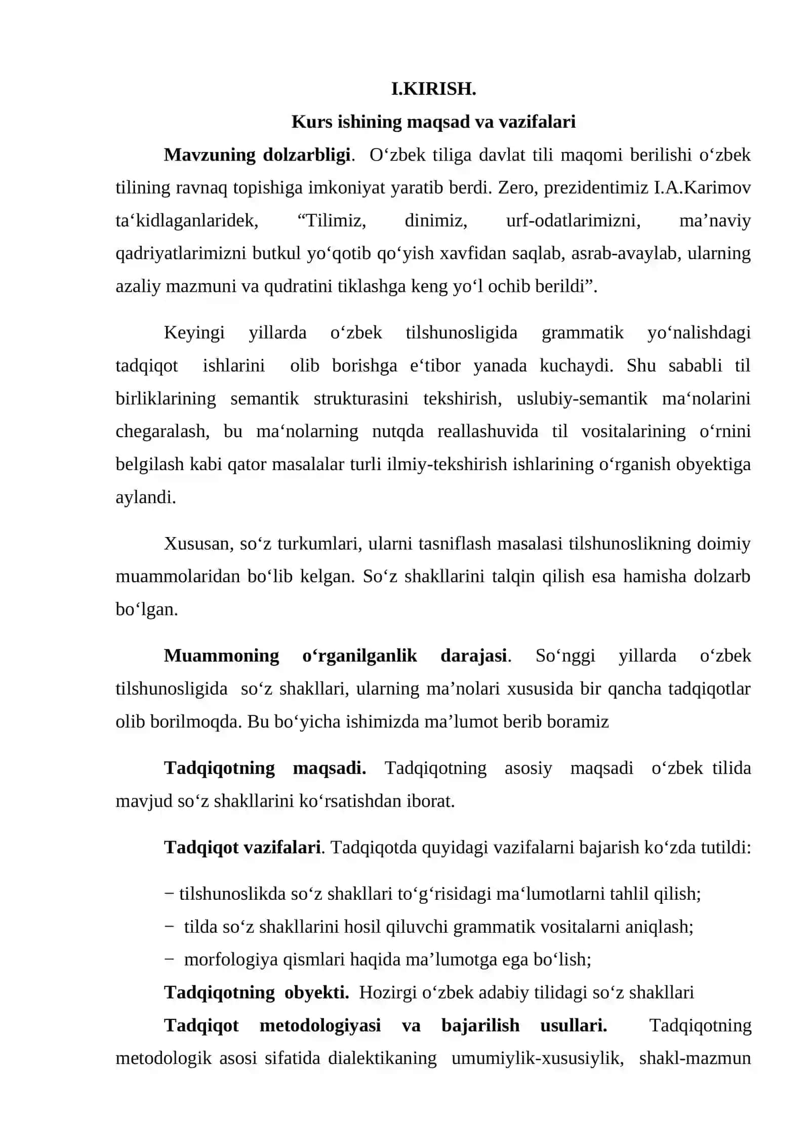 O‘zbek tilida so‘z shakllari 3