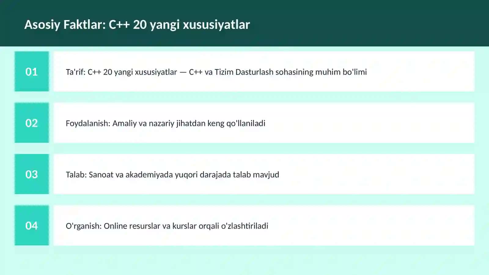 C++ VA TIZIM DASTURLASH 3