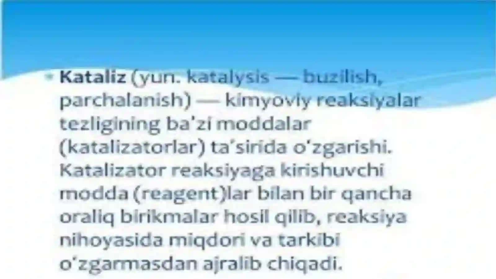 KATALIZ.MASSALAR TA`SIRI QONUNI 3