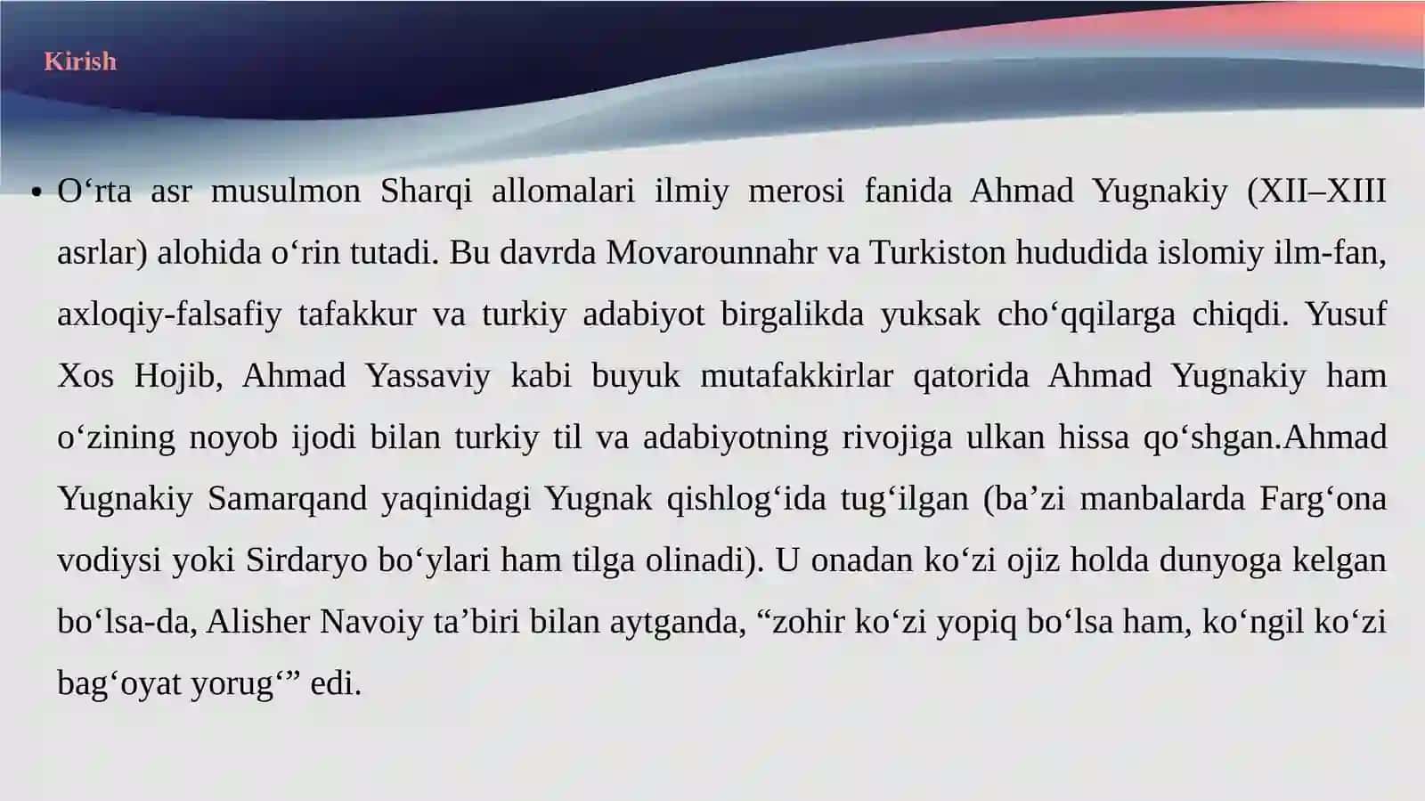 Ahmad Yugnakiy (XII-XIII asr) 3