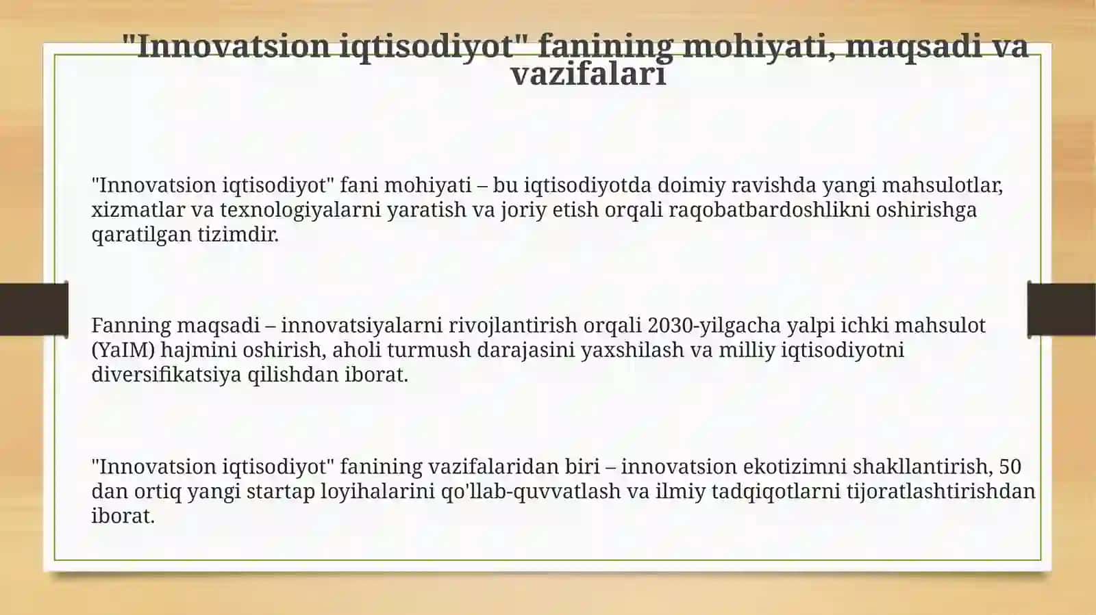 Innovatsion iqtisodiyot 3