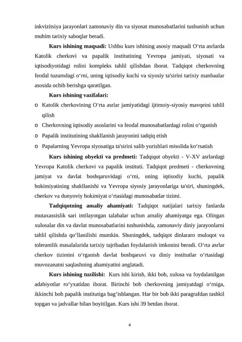 OʻRTA ASRLARDA KATOLIK CHERKOVI VA PAPALIK 3