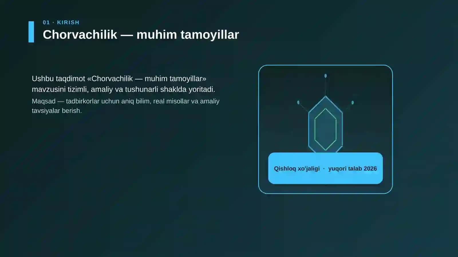 Chorvachilik — muhim tamoyillar 3