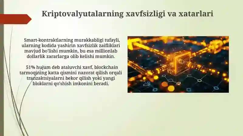 Blokcheyn Tizimi va Kriptovalyutalar 3