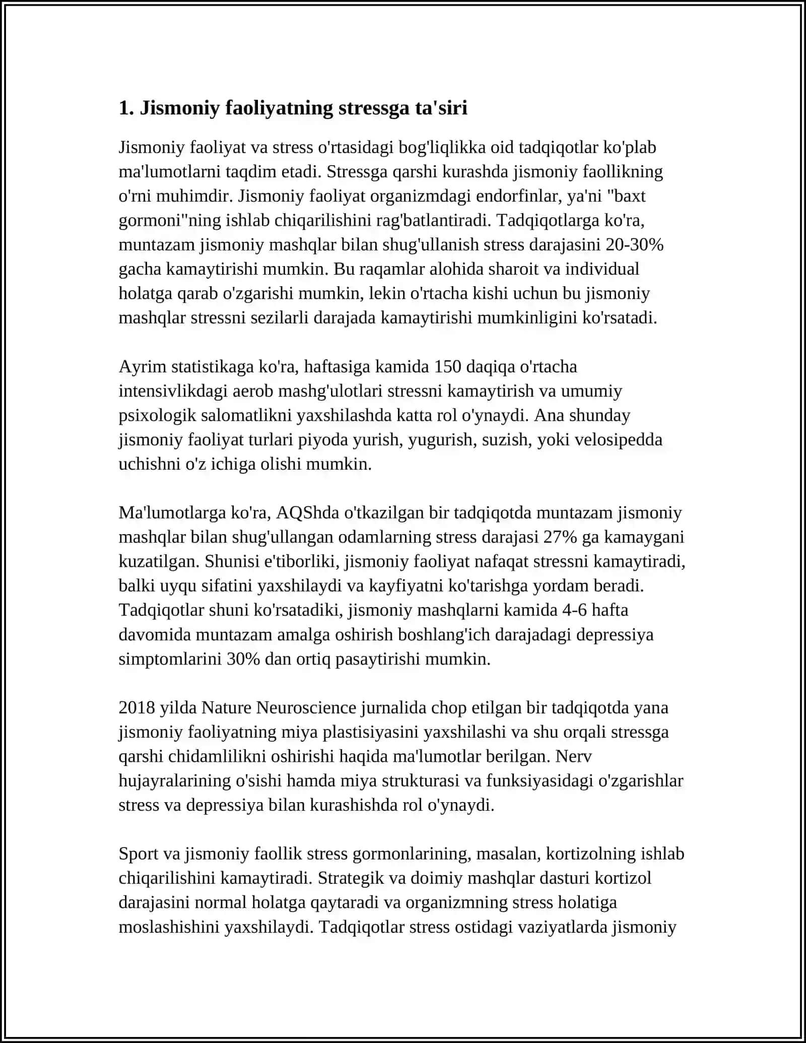 STRESS VA ASABIYLASHISHNI (ASAB TARANGLIGINI) TARTIBGA SOLISH UCHUN JISMONIY MADANIYATNING ASOSIY VOSITALARI 3