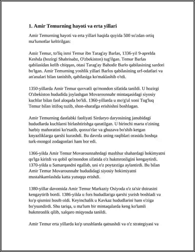 AMIR TEMUR 3