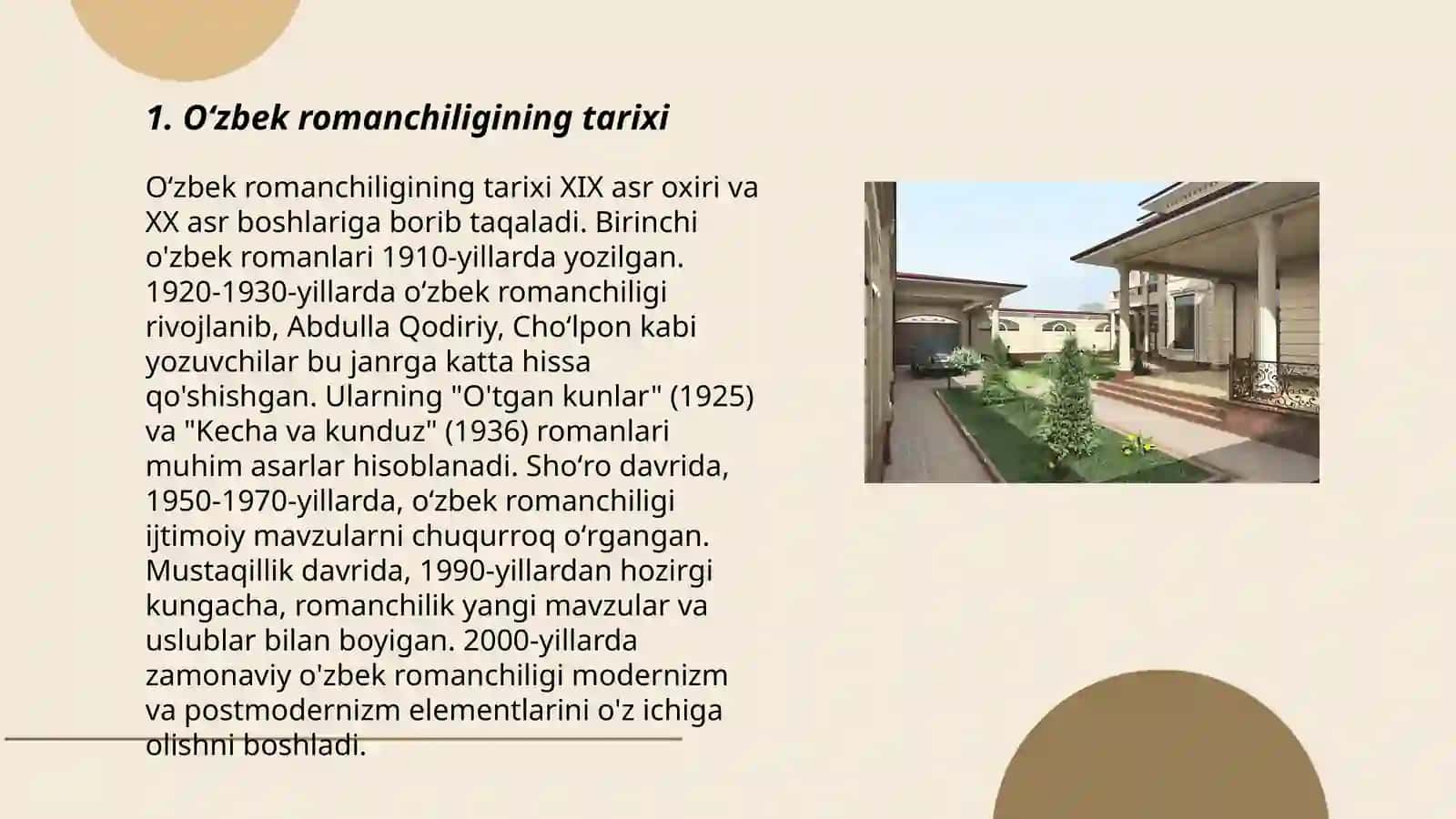 Oʻzbek romanchiligining tarixi 3