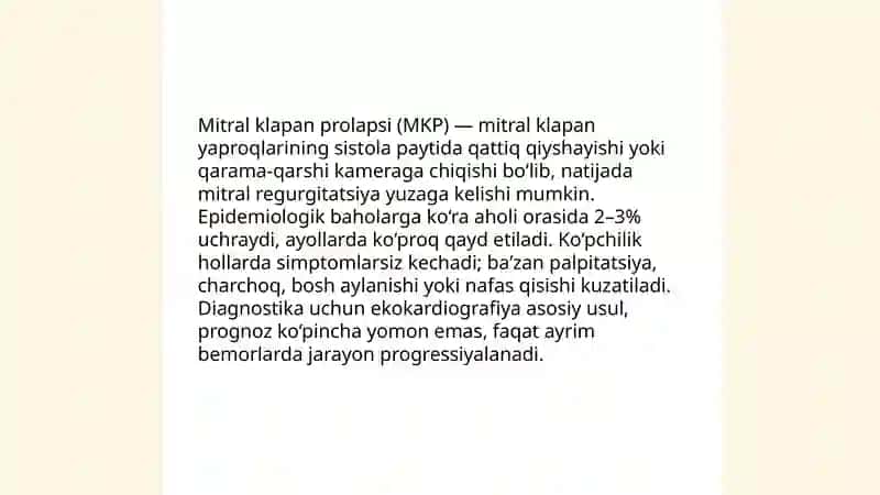 Mitral klapan prolapsi 3