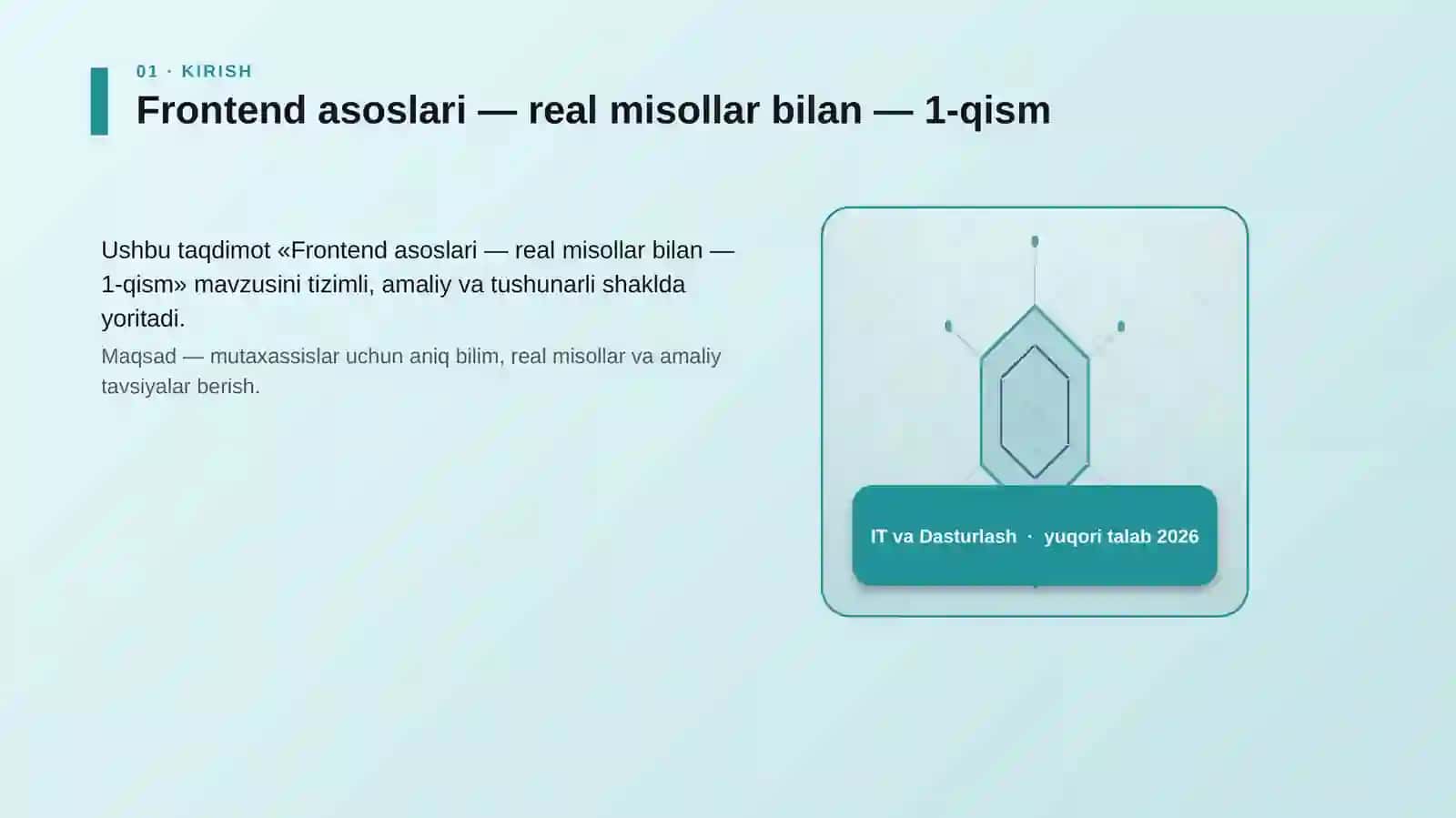 Frontend asoslari — real misollar bilan — 1-qism 3