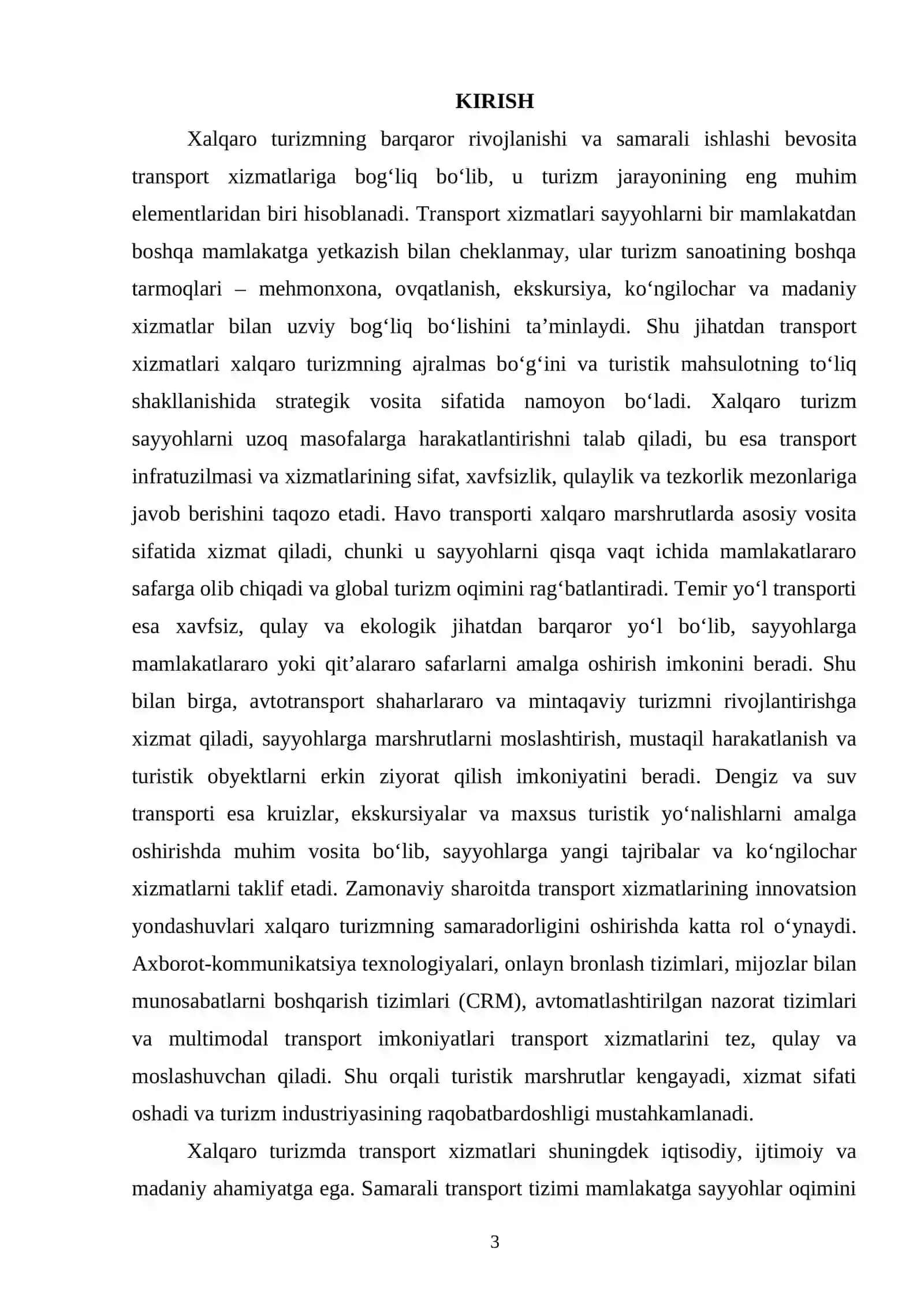 XALQARO TURIZMDA TRANSPORT XIZMATLARI 3