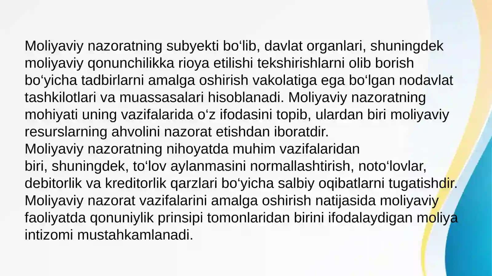 Davlat moliyaviy nazorati 3