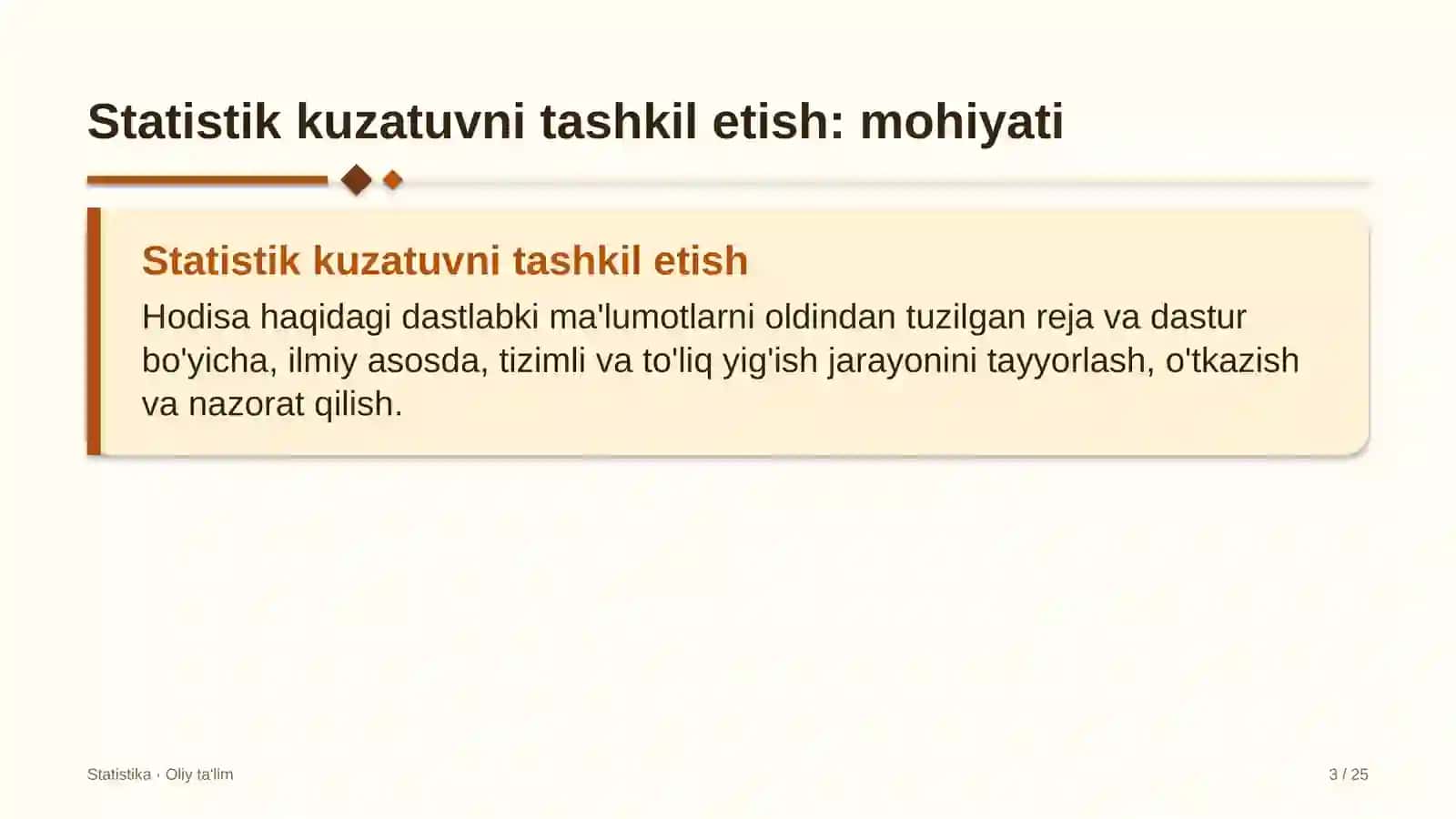 Savdo uylarida statistik kuzatuvni tashkil etish 3