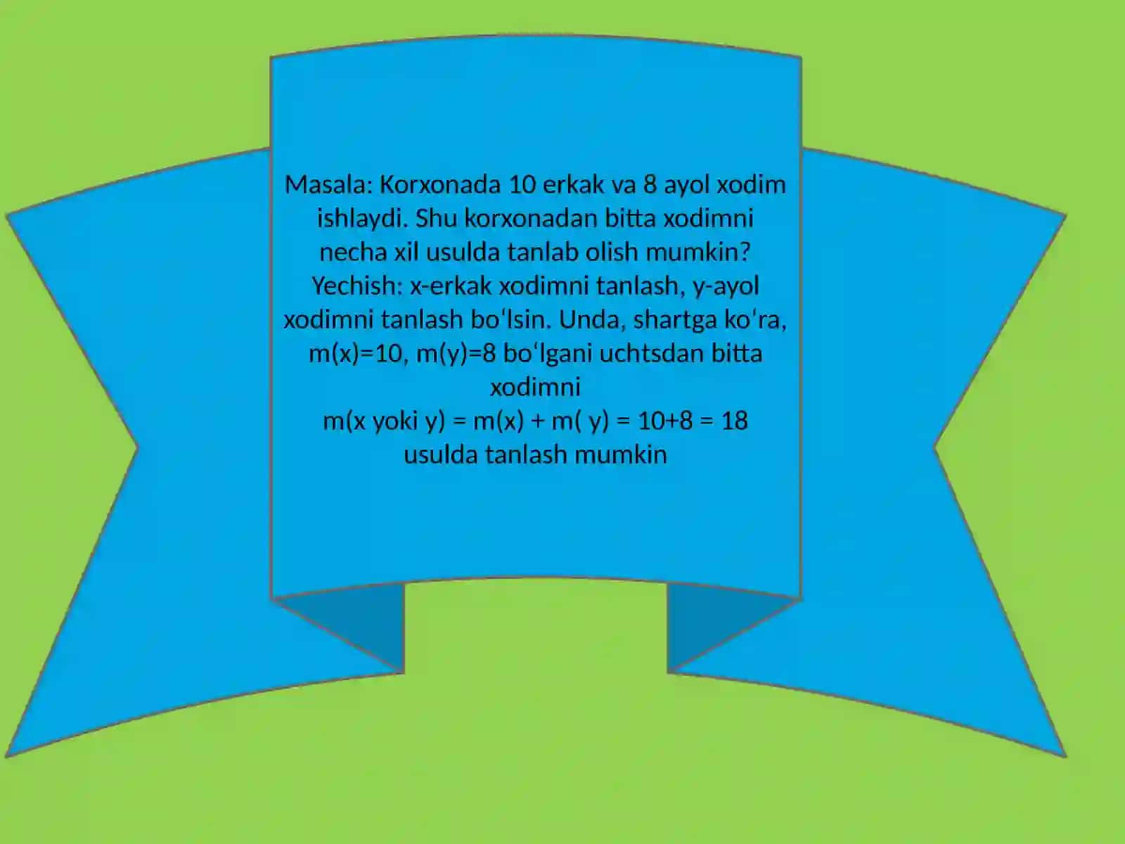 Kombinatorika va uning asosiy qoidalari 3