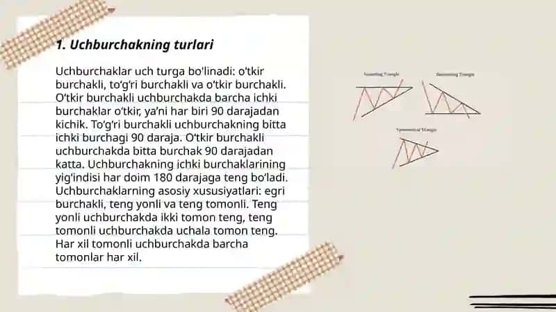 Uchburchaklar haqida malumot 3