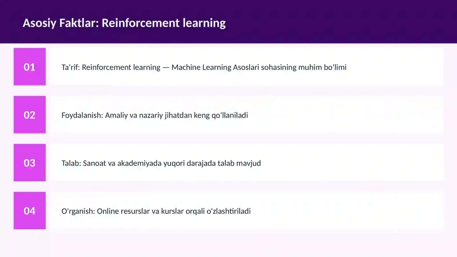 Reinforcement learning 3