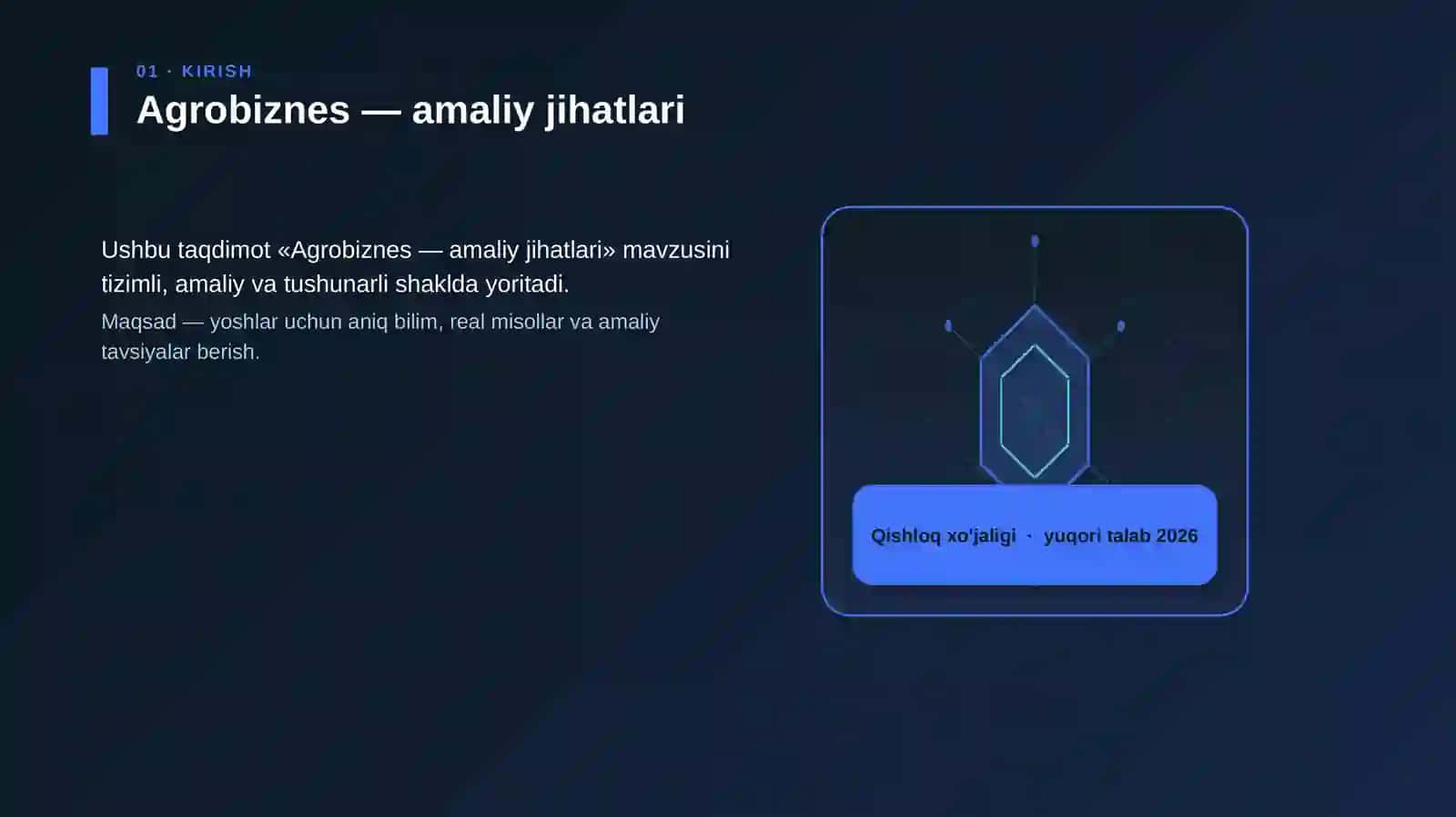 Agrobiznes — amaliy jihatlari 3