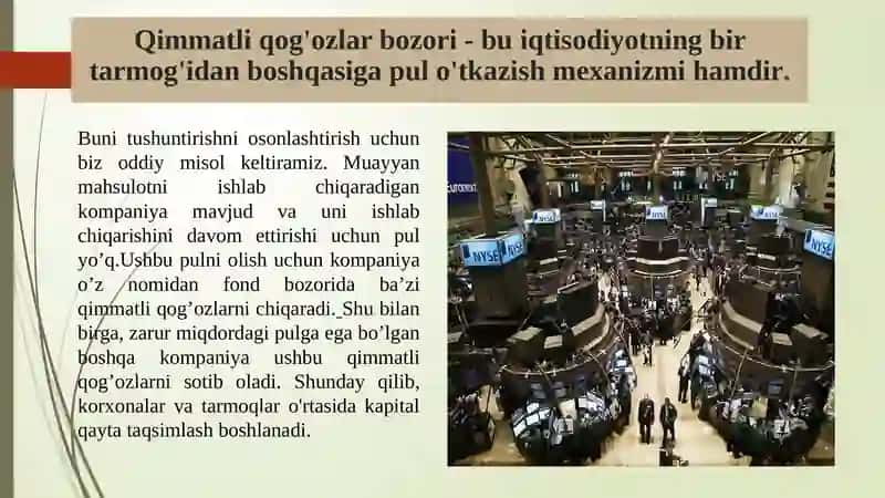 Qimmatli qog’ozlar bozori 3