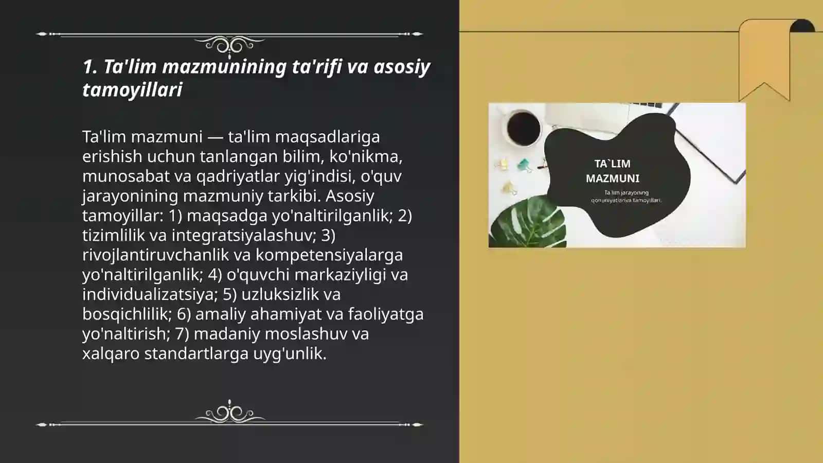 Ta'lim mazmuni 3