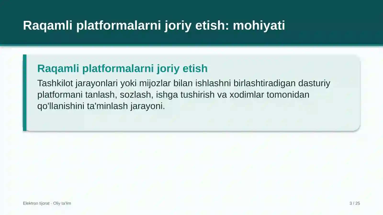 Raqamli platformalarni joriy etish: mohiyati 3