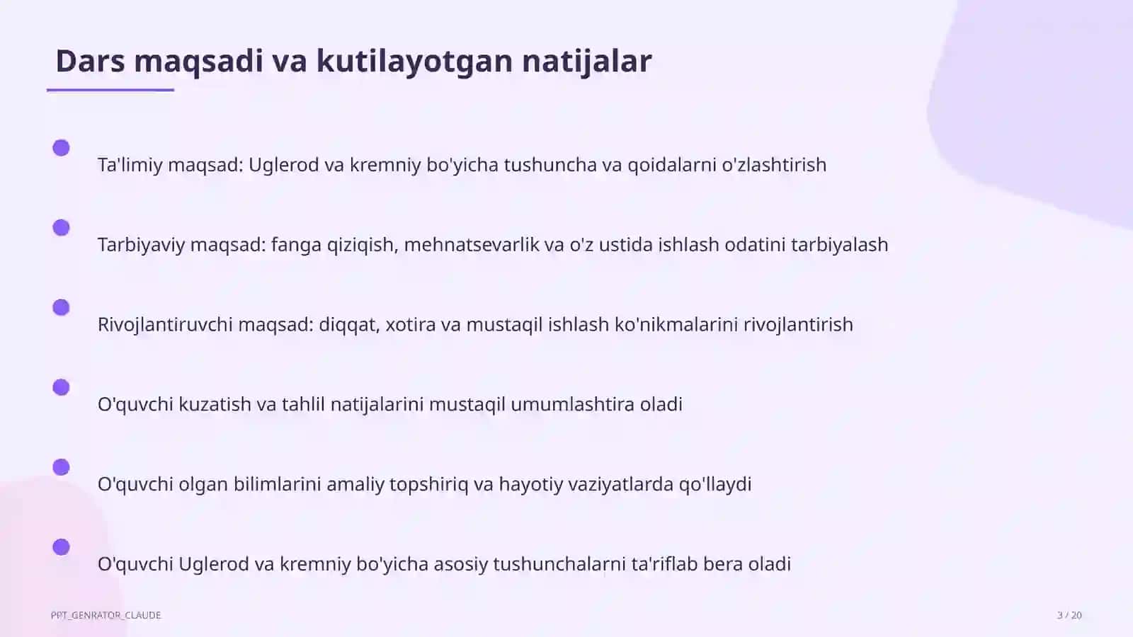 Uglerod va kremniy (9-sinf) 3