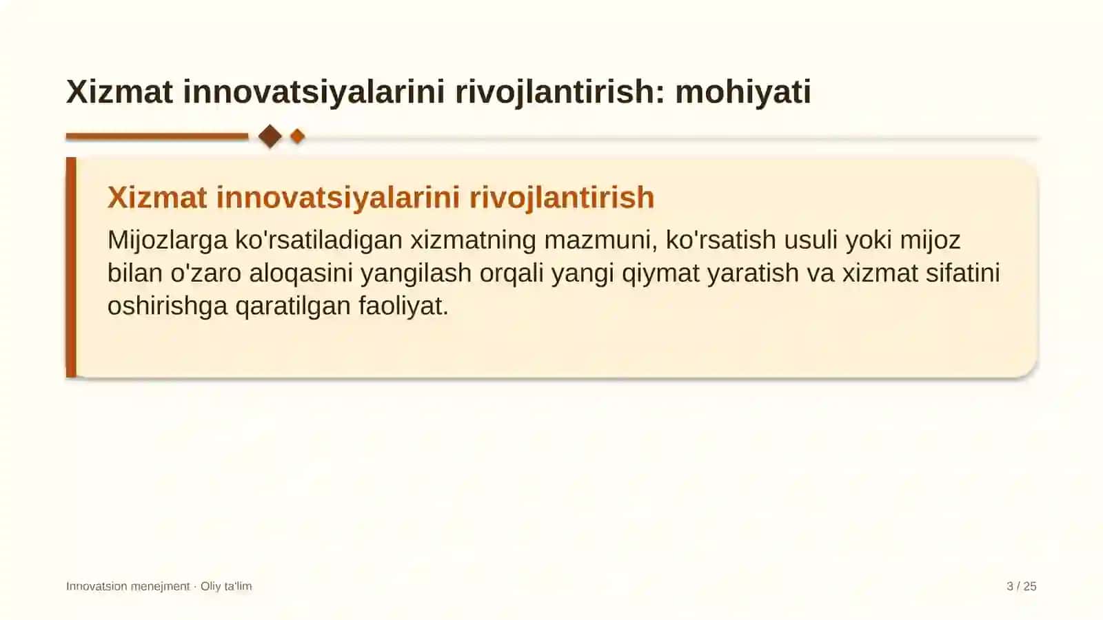 Dasturiy ta'minotni testlash sohasida xizmat innovatsiyalarini rivojlantirish 3