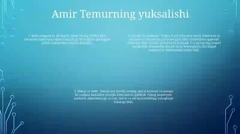 Amir Temur Va Temuriylar 3
