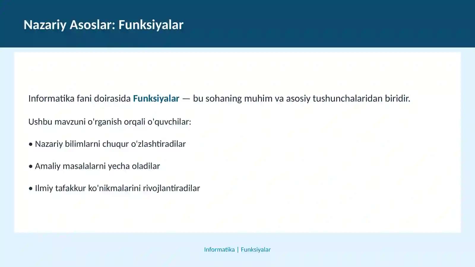 Informatika 3