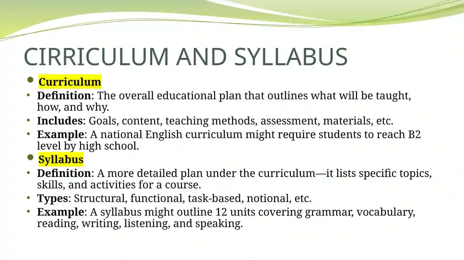 Cirriculum 3