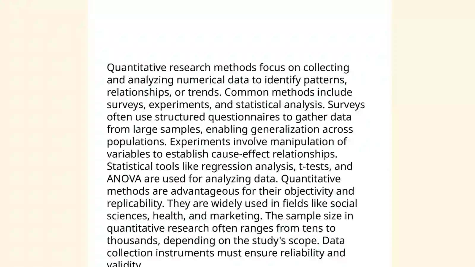 Research Methods 3
