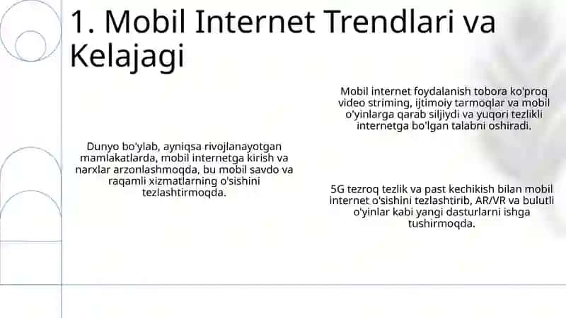 Mobil Internet texnalogiyalari 3