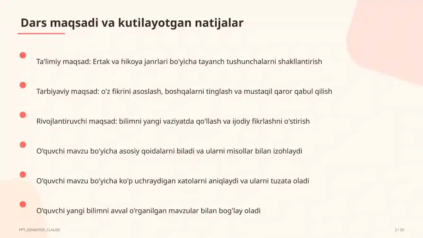 Ertak va hikoya janrlari (4-sinf) 3