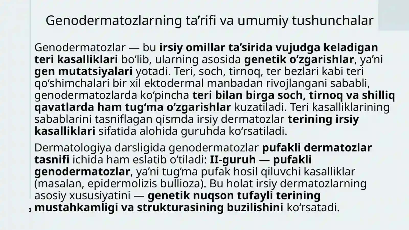 Genodermatozlar 3