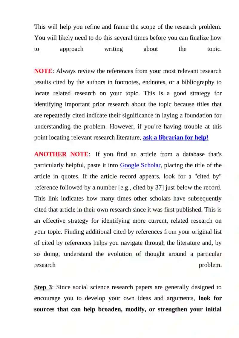 Choosing a Research Problem / How to Begin 3
