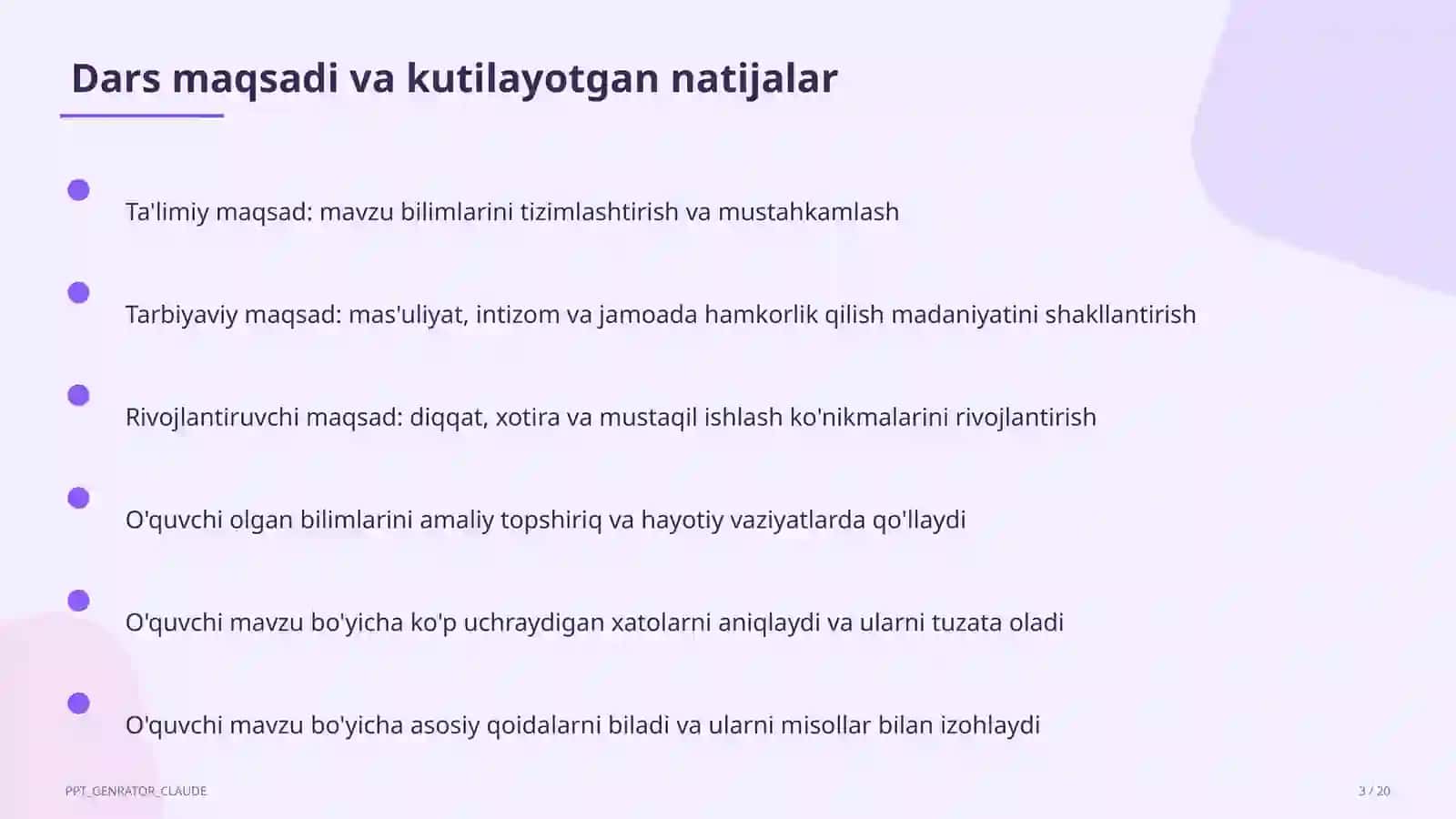 PowerPoint dasturida taqdimot yaratish (7-sinf) 3
