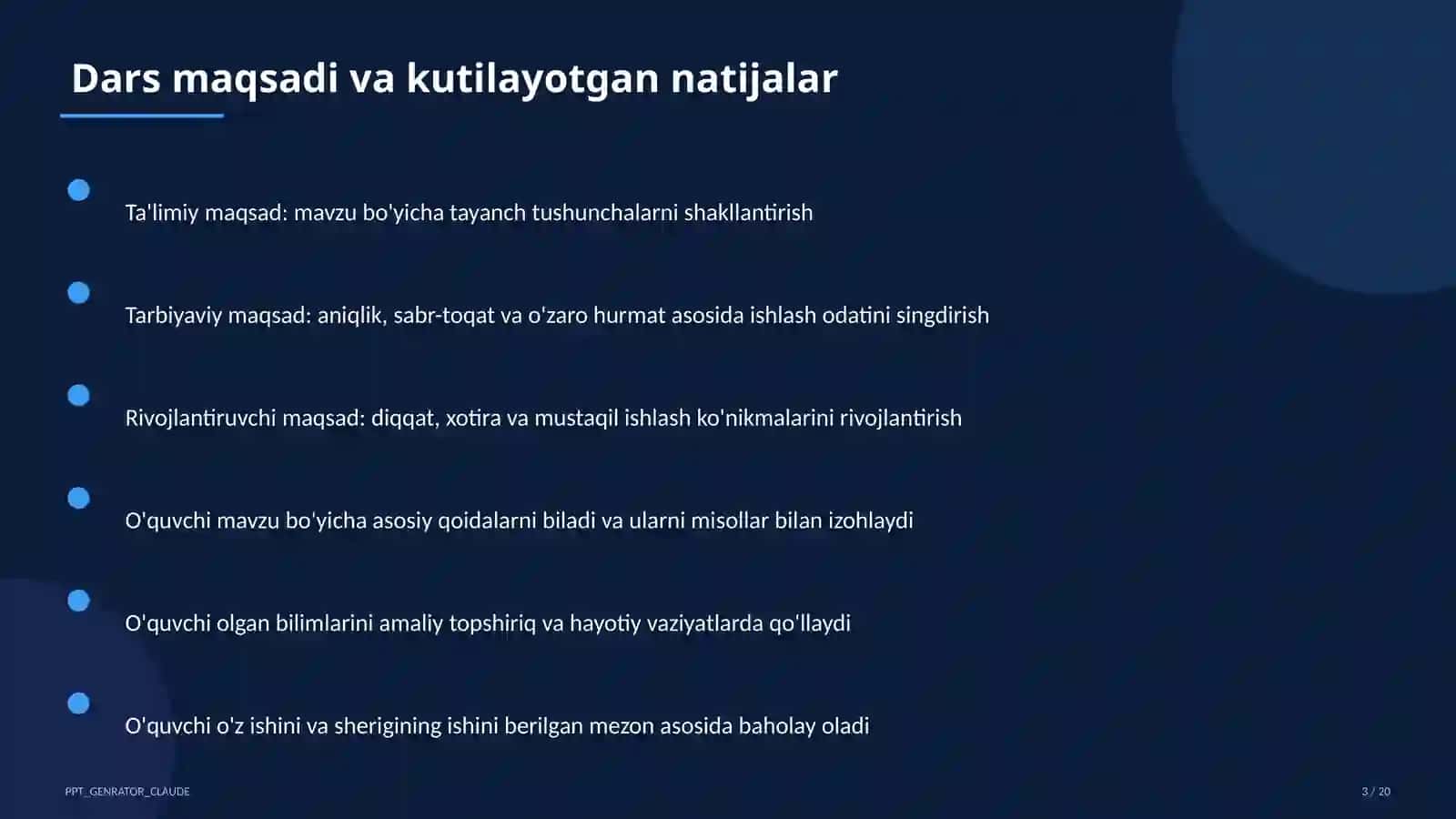 Sun'iy intellekt darslari 3