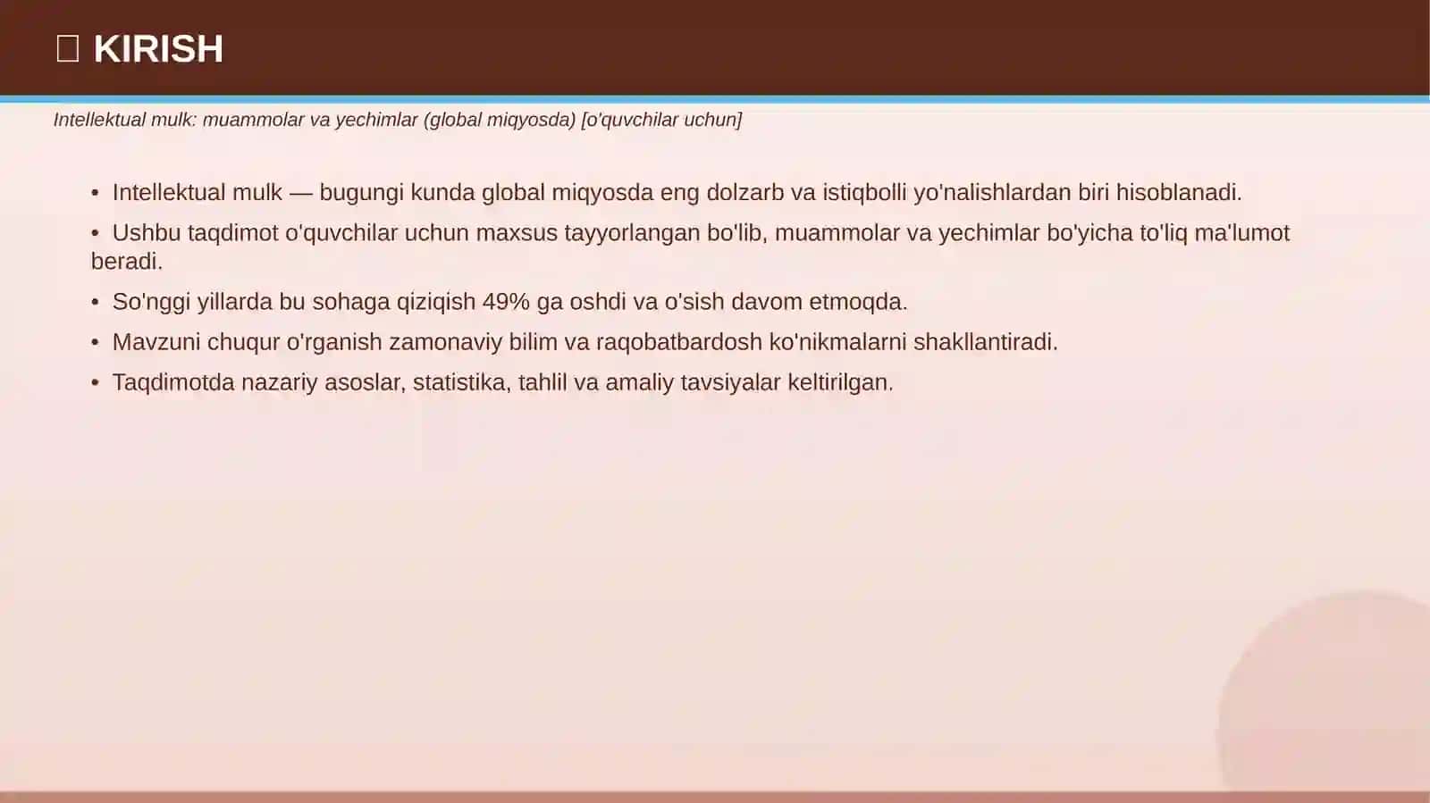 INTELLEKTUAL MULK 3