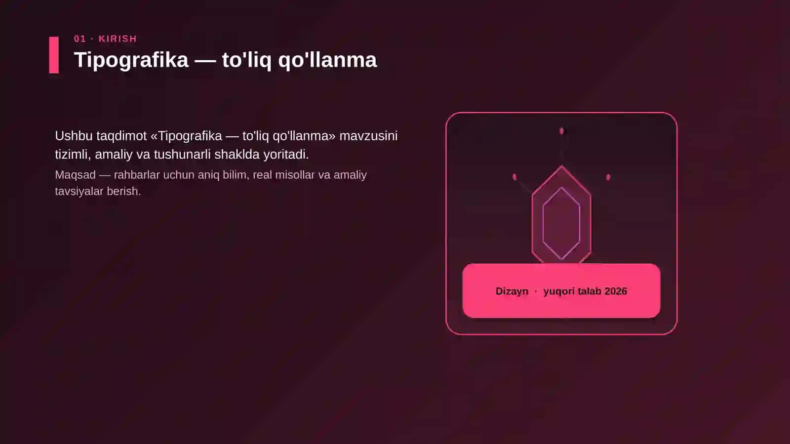 Tipografika — to'liq qo'llanma 3