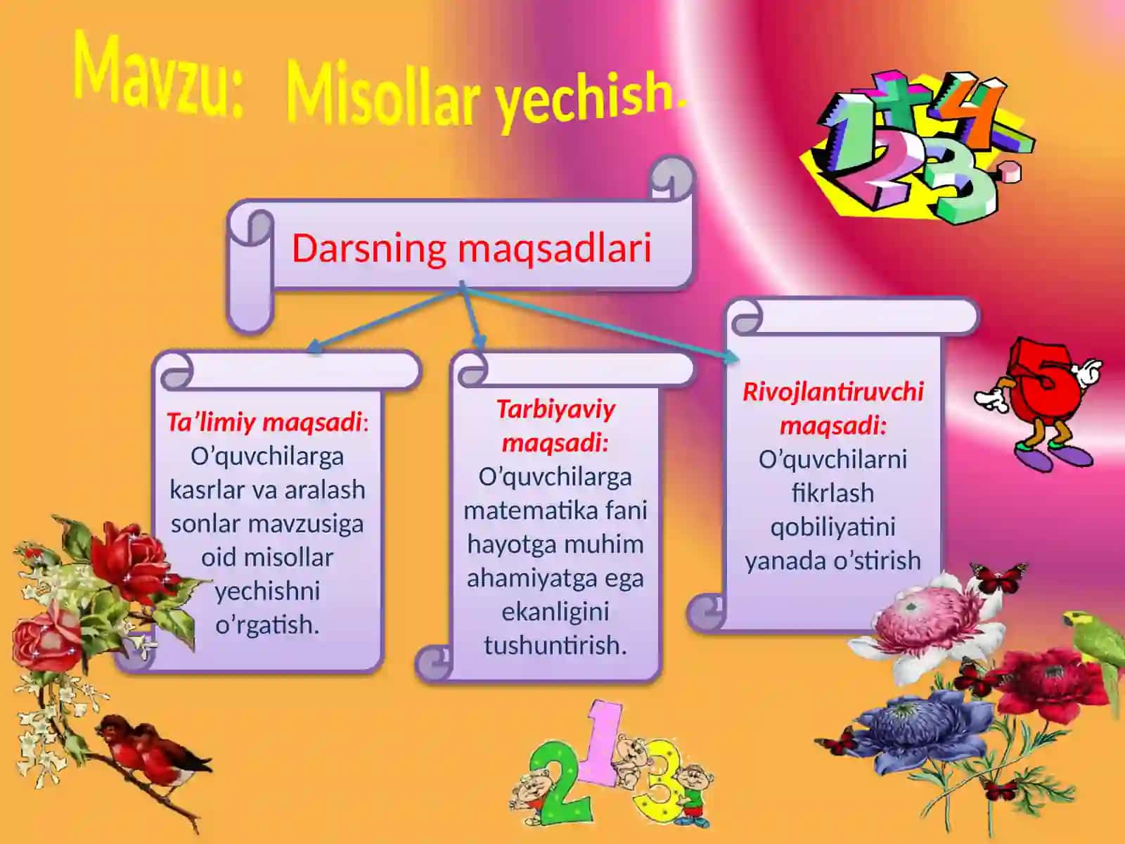 Misollarni chiqarish va yechish 3