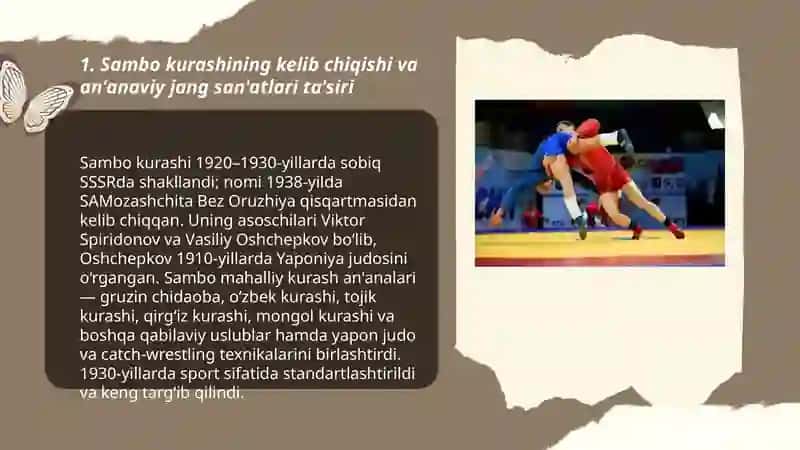 Sambo kurashining rivojlanish tarixi 3