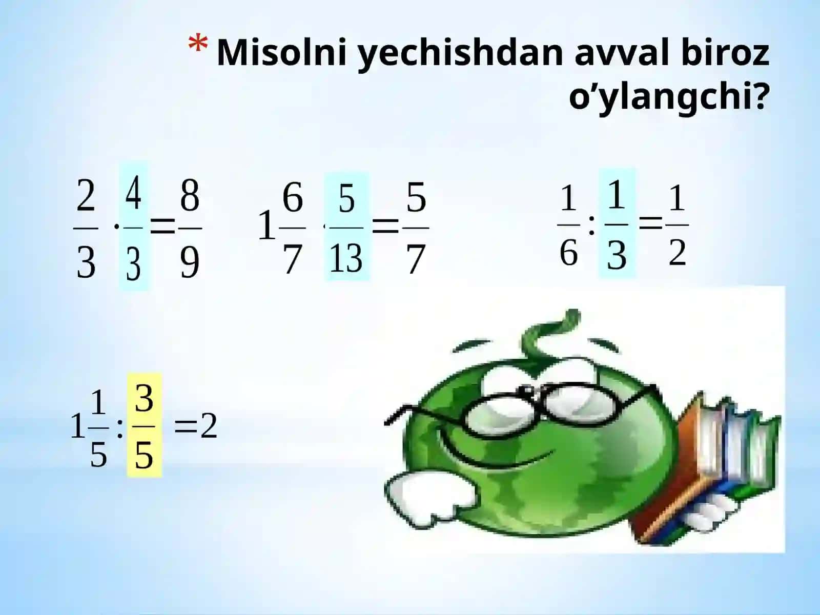 KASRLARGA OID MISOLLAR YECHISH 3