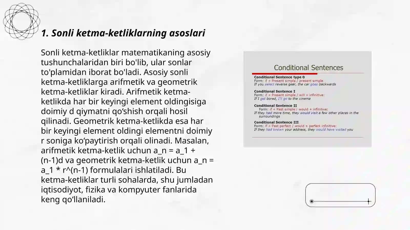 Sonli ketma-ketliklar 3