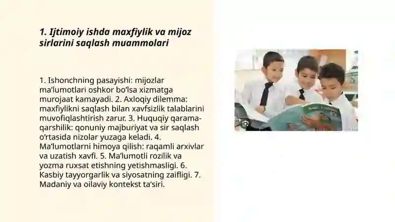 Ijtimoiy ishning odob va ahloq muammolari 3