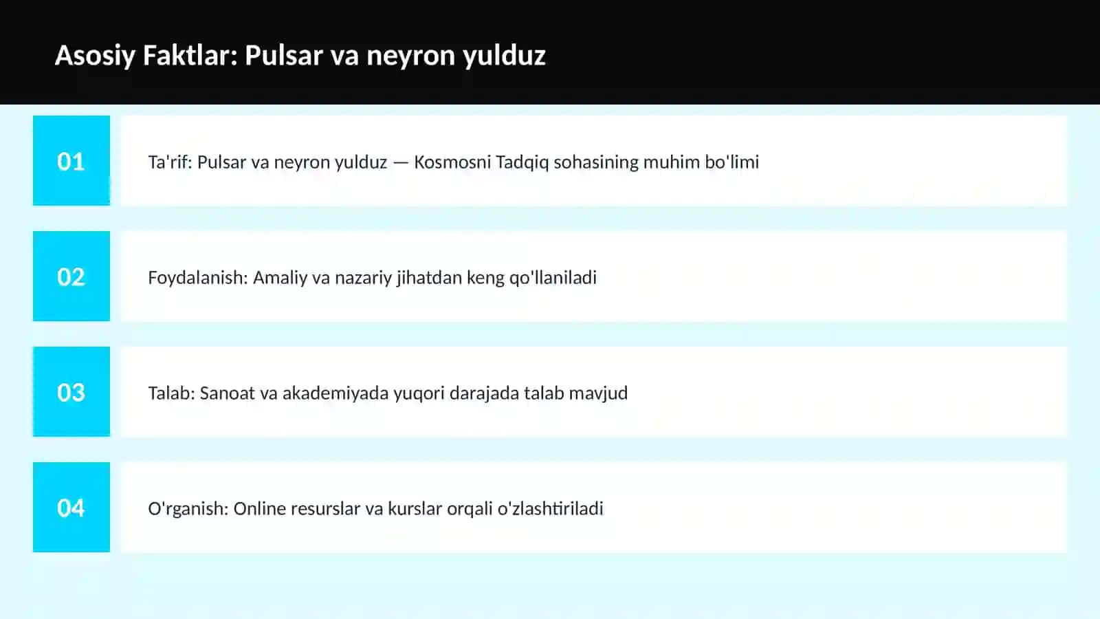 Pulsar va neyron yulduz 3