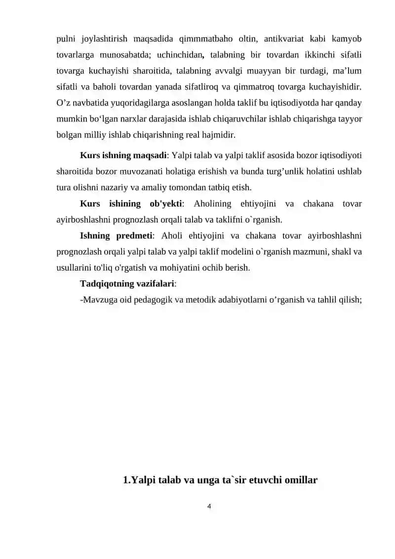 Talabning iqtisodiy mazmuni va uning hajmiga ta'sir etuvchi omillar 3