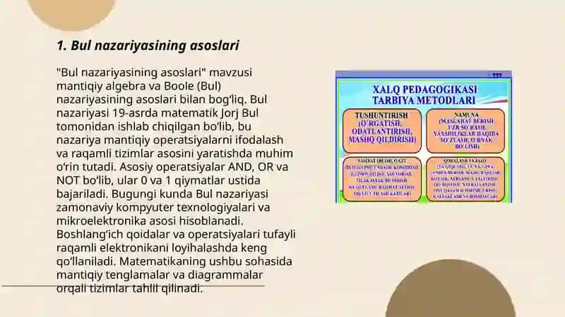 Bul nazariyasi 3