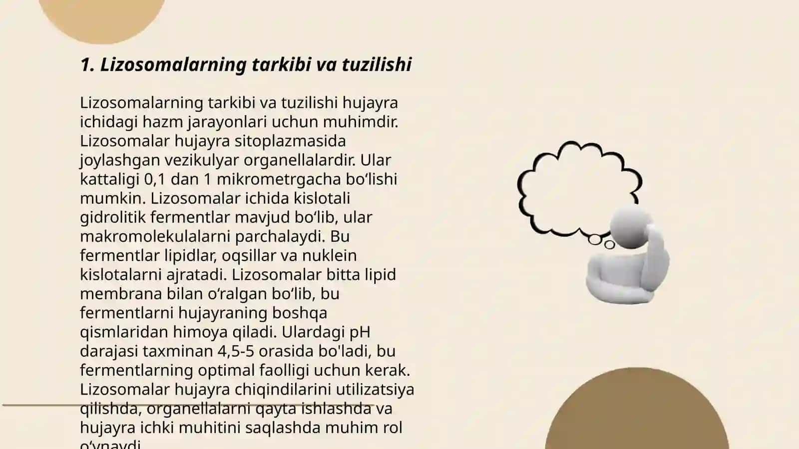 Lizosomalarning hujayra ichida ovqat hazm qilish jarayonidagi ahamiyati 3